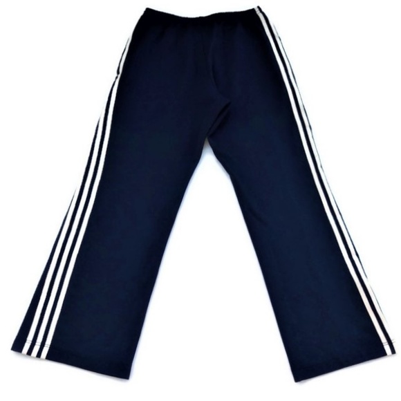 SOLD Adidas Track Pants Trefoil Logo Y2K Vintage Originals High Rise Dark - Picture 3 of 6